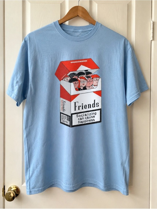 Gildan Other - Gildan Light Blue 'Friends' Socializing Graphic Tee